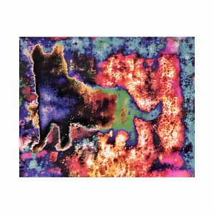 Space Cat #1 - Abstract Print for Living Room Decor